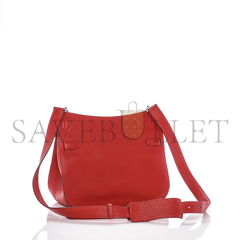 HERMÈS MASTER TAURILLON CLEMENCE JYPSIERE 28 ROUGE CASAQUE (28*22*12cm)
